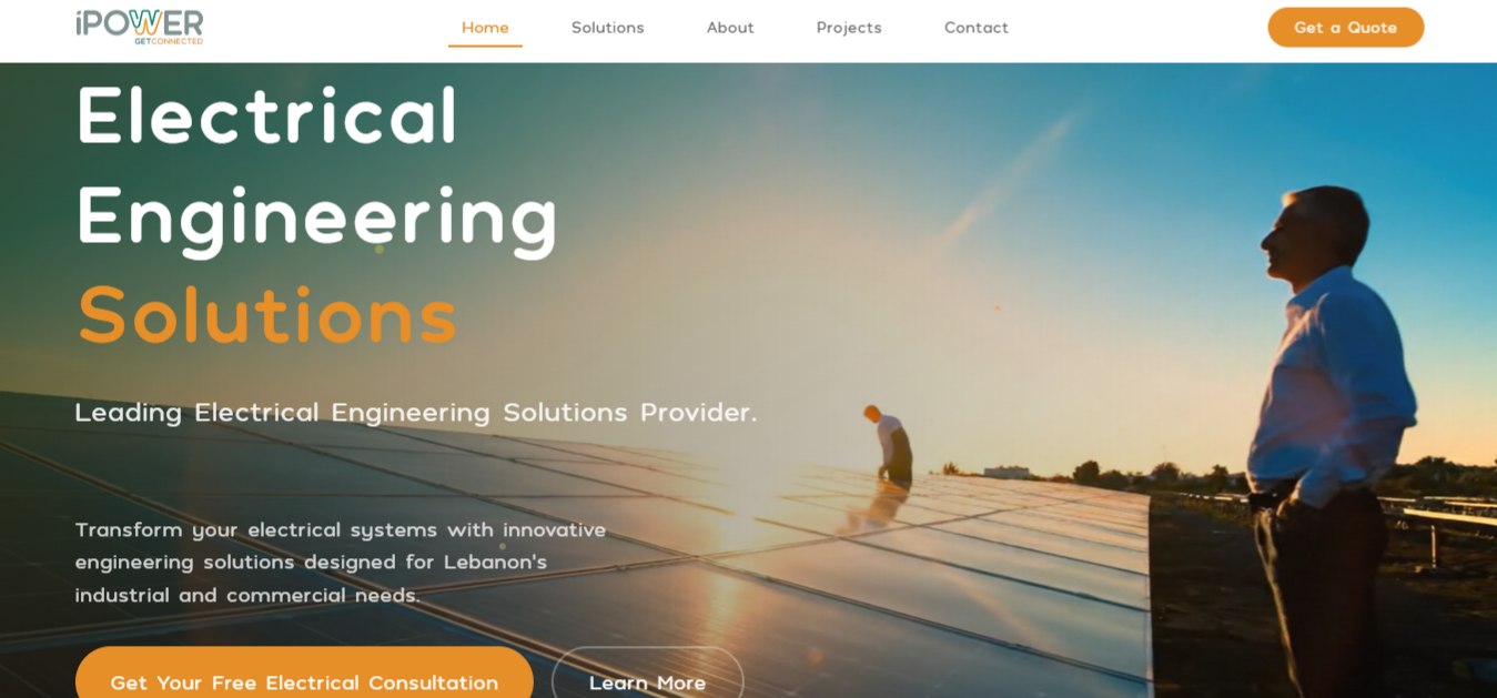 IPOWER Homepage Screenshot